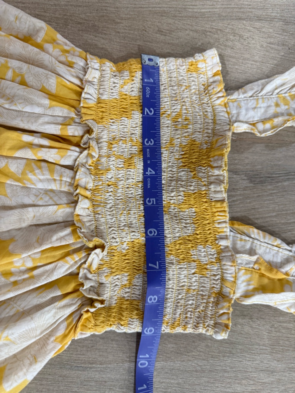 Janie and Jack Emily Floral Smocked Sundress Yellow White Sunshine Preppy Size 4 - Picture 10 of 10